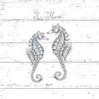 Aqua Underwater Life V Shiplap Fine Art Print