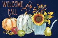 October Garden XIII Blue Fine Art Print