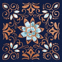 October Garden XI Blue Fine Art Print