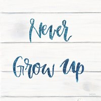 Sweet Baby Boy IV White Wood Sq Fine Art Print