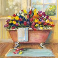 Bathtub Bouquet II Fine Art Print