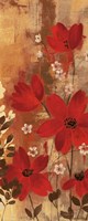 Floral Symphony Red I Framed Print