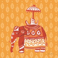 Jeweled Elephant II Fine Art Print