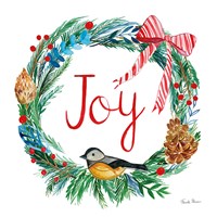 Holiday Wreath I Fine Art Print