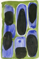 Piedra Negra y Azul Fine Art Print