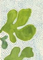 Green Leaf with Dots 2 Fine Art Print