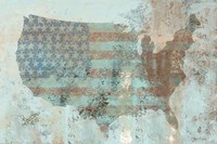 Vintage USA Map Fine Art Print