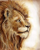 Lion Portrait Framed Print