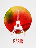Paris Landmark Red Fine Art Print