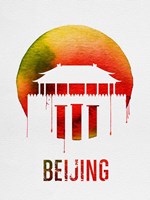 Beijing Landmark Red Fine Art Print