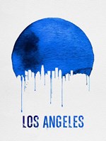 Los Angeles Skyline Blue Fine Art Print