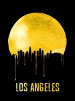Los Angeles Skyline Yellow Fine Art Print