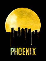 Phoenix Skyline Yellow Fine Art Print