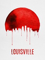 Louisville Skyline Red Fine Art Print