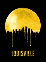 Louisville Skyline Yellow Fine Art Print