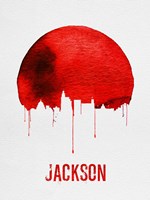 Jackson Skyline Red Fine Art Print