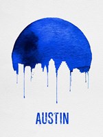 Austin Skyline Blue Fine Art Print