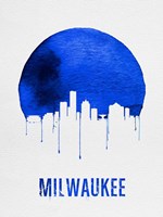 Milwaukee Skyline Blue Fine Art Print