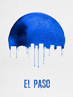 El Paso Skyline Blue Fine Art Print
