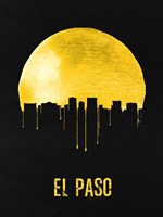 El Paso Skyline Yellow Fine Art Print