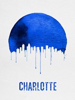 Charlotte Skyline Blue Fine Art Print