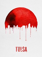 Tulsa Skyline Red Fine Art Print
