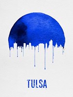 Tulsa Skyline Blue Fine Art Print
