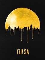 Tulsa Skyline Yellow Fine Art Print