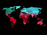 Polygon World Map 2 Fine Art Print