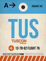 TUS Tuscon Luggage Tag I Fine Art Print