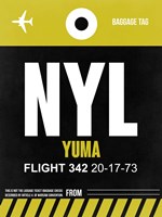 NYL Yuma Luggage Tag II Fine Art Print