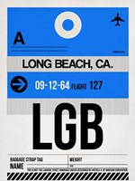 LGB Long Beach Luggage Tag I Fine Art Print