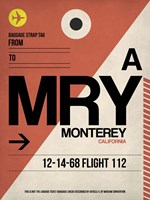 MRY Monterey Luggage Tag I Fine Art Print