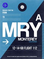 MRY Monterey Luggage Tag II Fine Art Print