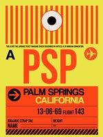 PSP Palm Springs Luggage Tag I Fine Art Print