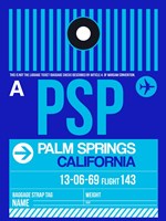 PSP Palm Springs Luggage Tag II Fine Art Print