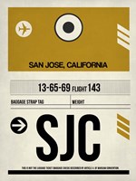 SJC San Jose Luggage Tag I Fine Art Print