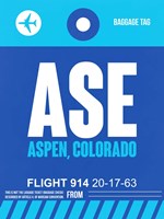ASE Aspen Luggage Tag II Fine Art Print