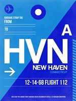 HVN New Haven Luggage Tag II Fine Art Print