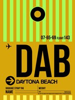 DAB Daytona Beach Luggage Tag I Fine Art Print