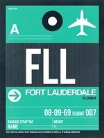 FLL Fort Lauderdale Luggage Tag II Fine Art Print