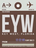 EYW Key West Luggage Tag II Fine Art Print