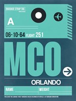 MCO Orlando Luggage Tag II Fine Art Print