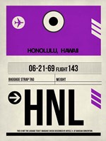 HNL Honolulu Luggage Tag I Fine Art Print