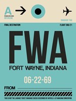FWA Fort Wayne Luggage Tag I Fine Art Print