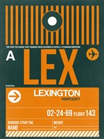 LEX Lexington Luggage Tag II Fine Art Print