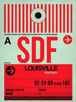 SDF Louisville Luggage Tag II Fine Art Print