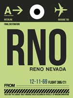 RNO Reno Luggage Tag I Fine Art Print