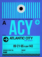 ACY Atlantic City Luggage Tag I Fine Art Print