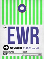 EWR Newark Luggage Tag I Fine Art Print